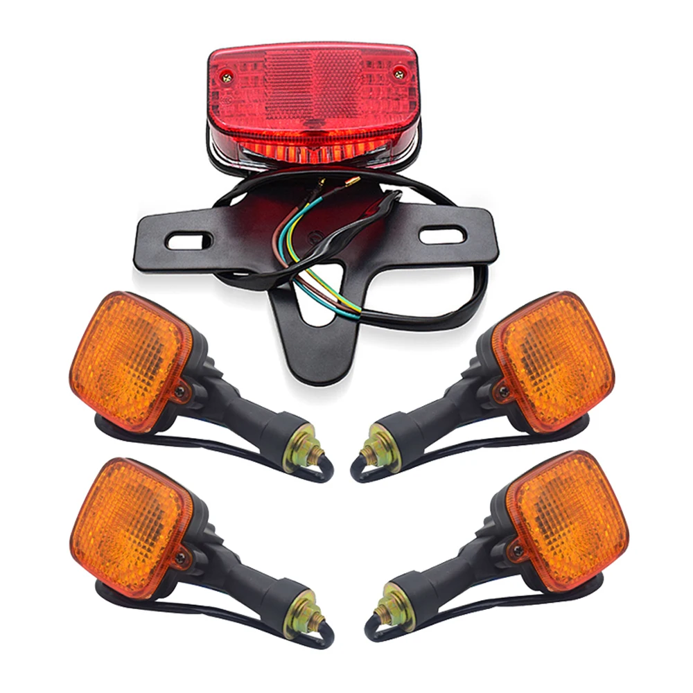 Motorycle Tail Light for Zongshen Lifan Jialing JH125L JH150L ZS150 Dirtbike Triangle Bracket Rear Brake Stop Lamp Indicators