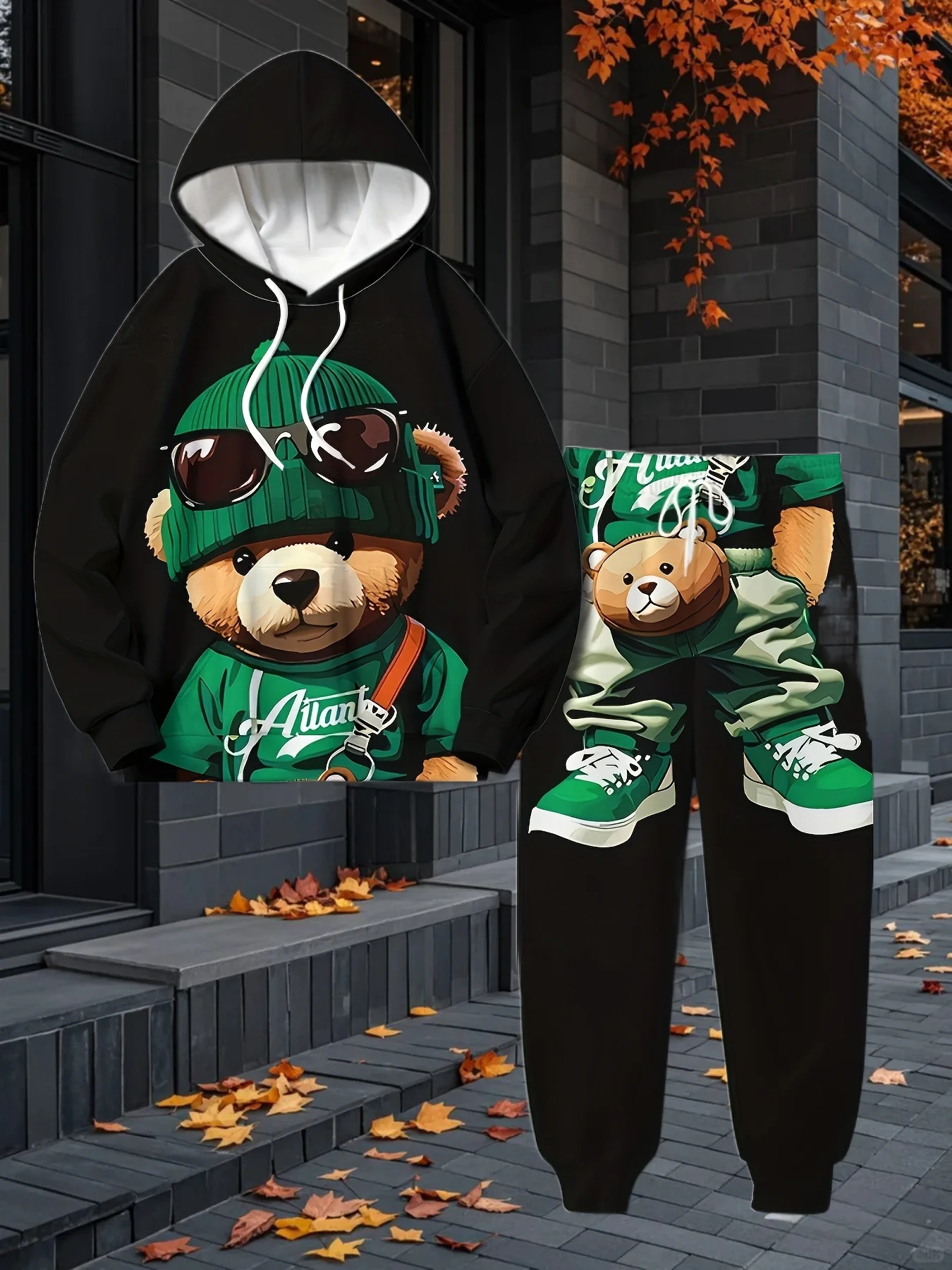 

2025 Winter/Autumn Hoodie and Sweatpants Set Fashionable Streetwear and Home Leisure Unisex Style Classic 3D Printing Clothes