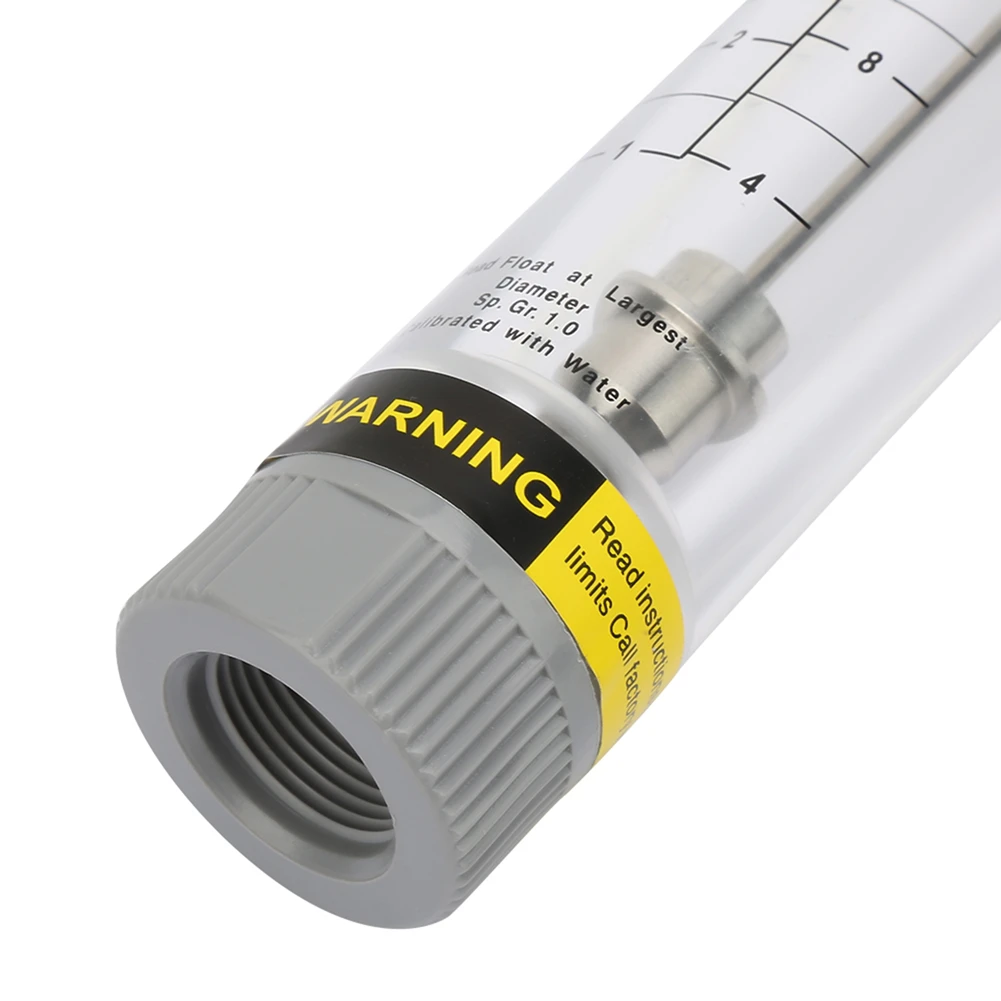 【Big Deal】LZM-20G 1-10GPM For Female G3/4In Tube Type Flowmeter Meter Acrylic Tube Type Liquid Flowmeter
