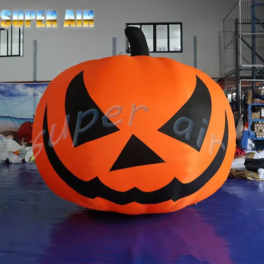 ของตกแต่งปาร์ตี้ฮาโลวีน ดีไซน์ใหม่ ฟักทองเป่าลมขนาดใหญ่ พร้อมไฟ สำหรับงานปาร์ตี้กลางแจ้ง