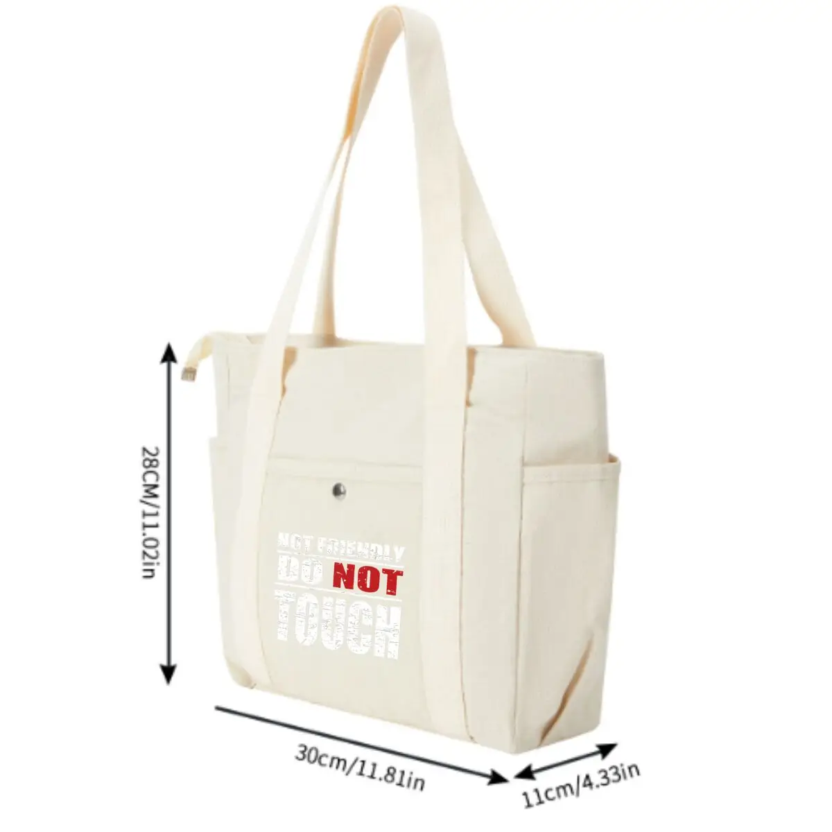 Touch Sign Guards Quiet Secret Large Capacity Tote Canvas Bag for Work Outgoing High Appearance Commuting