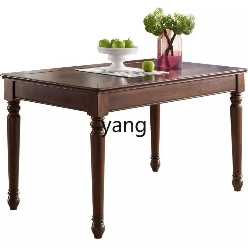 

LMM dining table dining chair combination American classic style