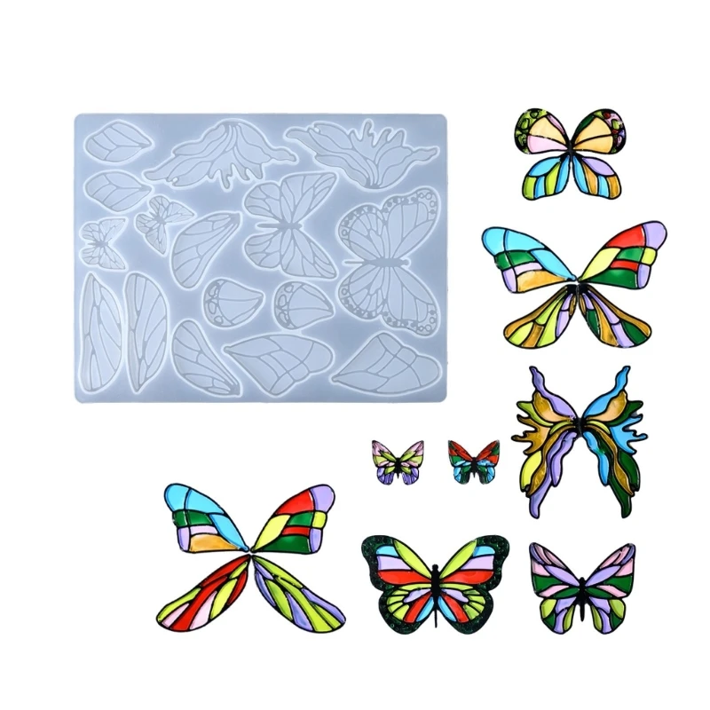 

Jewelry Crafting Silicone Mold Intricate Butterfly Jewelry Part Moulds Suitable for Pendant and Earring Hand-Making 37JB