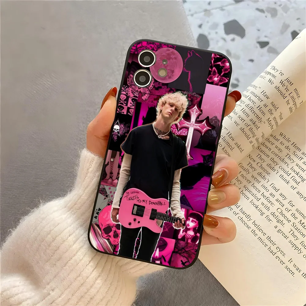 MGK M-Machine Gun Kelly Phone Case Silicone Soft For IPhone 16 15 14 13 12 11 X XR Plus Pro Max Plus