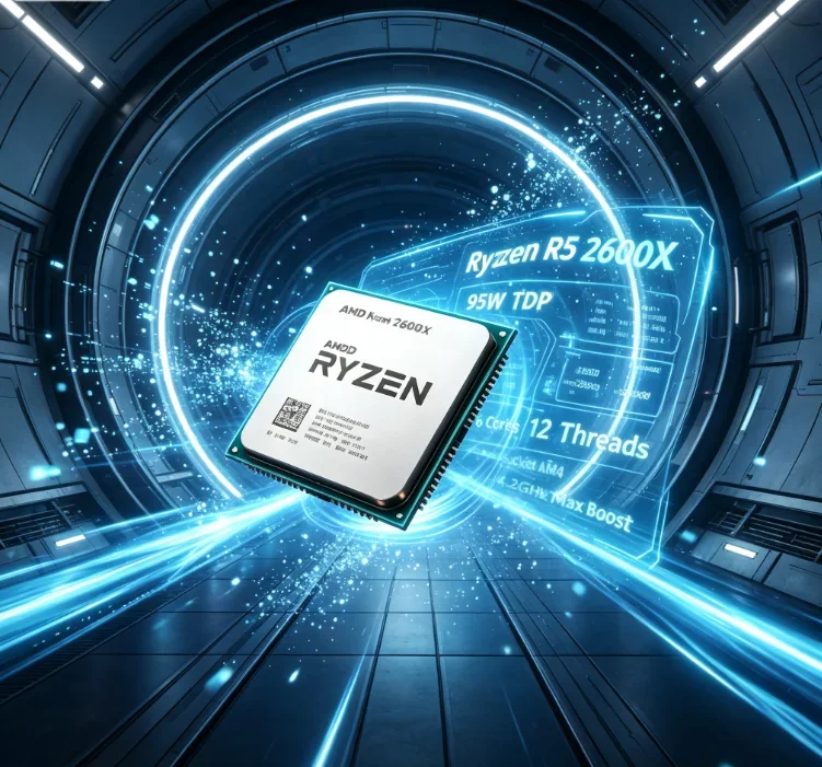 New Tray 2600X 3.6GHz 6 Core 12 Thread AM4 95W Genuine No Cooler Need Self Fit Better Value
