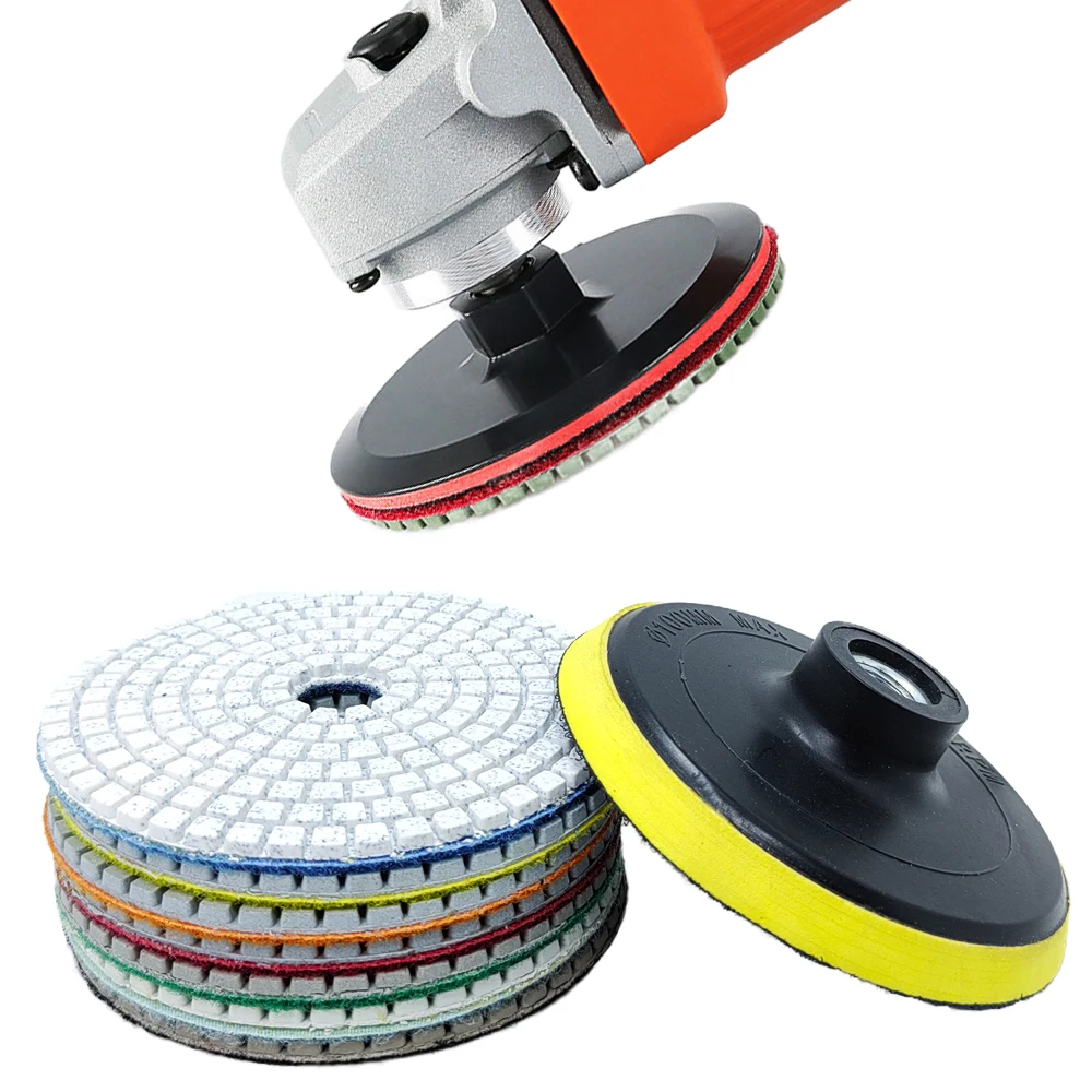 80mm 100mm Diamond Polishing Pad 3\