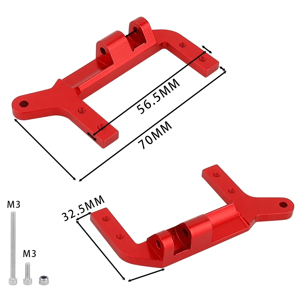 دعم مؤازرة باستخدام الحاسب الآلي من سبائك الألومنيوم ، 1 ، لـ trx4 cnc ، سيارة مجنزرة rc ، قطع غيار ترقية معدنية