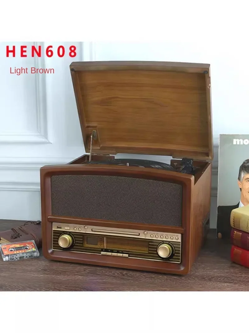 Bluetooth retro phonograph antique record vinyl record record player CD radio