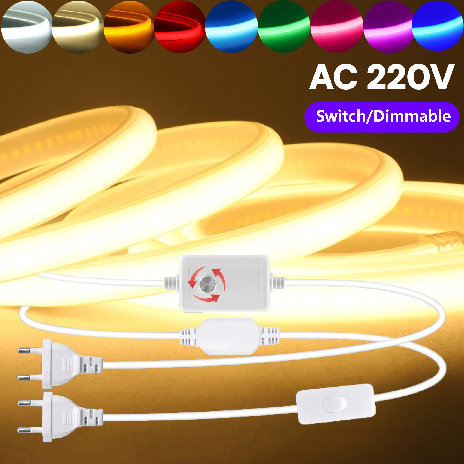 fita-de-led-cob-220v-1-20m-288-leds-m-para-exterior-ip65-a-prova-d'Agua-com-interruptor-dimmer-fita-de-led-neon-para-cozinha-e-quarto-10-cores