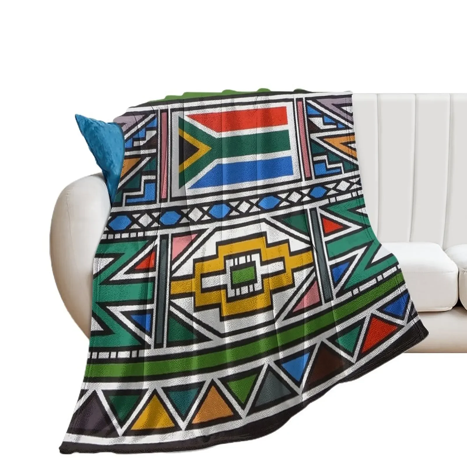 Ndebele Africa design Throw Blanket Sleeping Bag Cute Plaid Decorative Throw Blankets