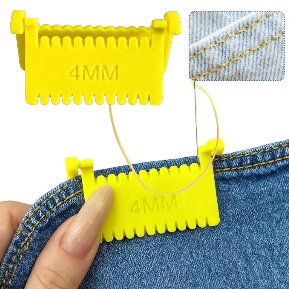 Sewing Guide Template Kit For Consistent Stitches 2/3/4Mm Spacing Precision Sewing Tool For Fabric Embroidery & Leathercraft