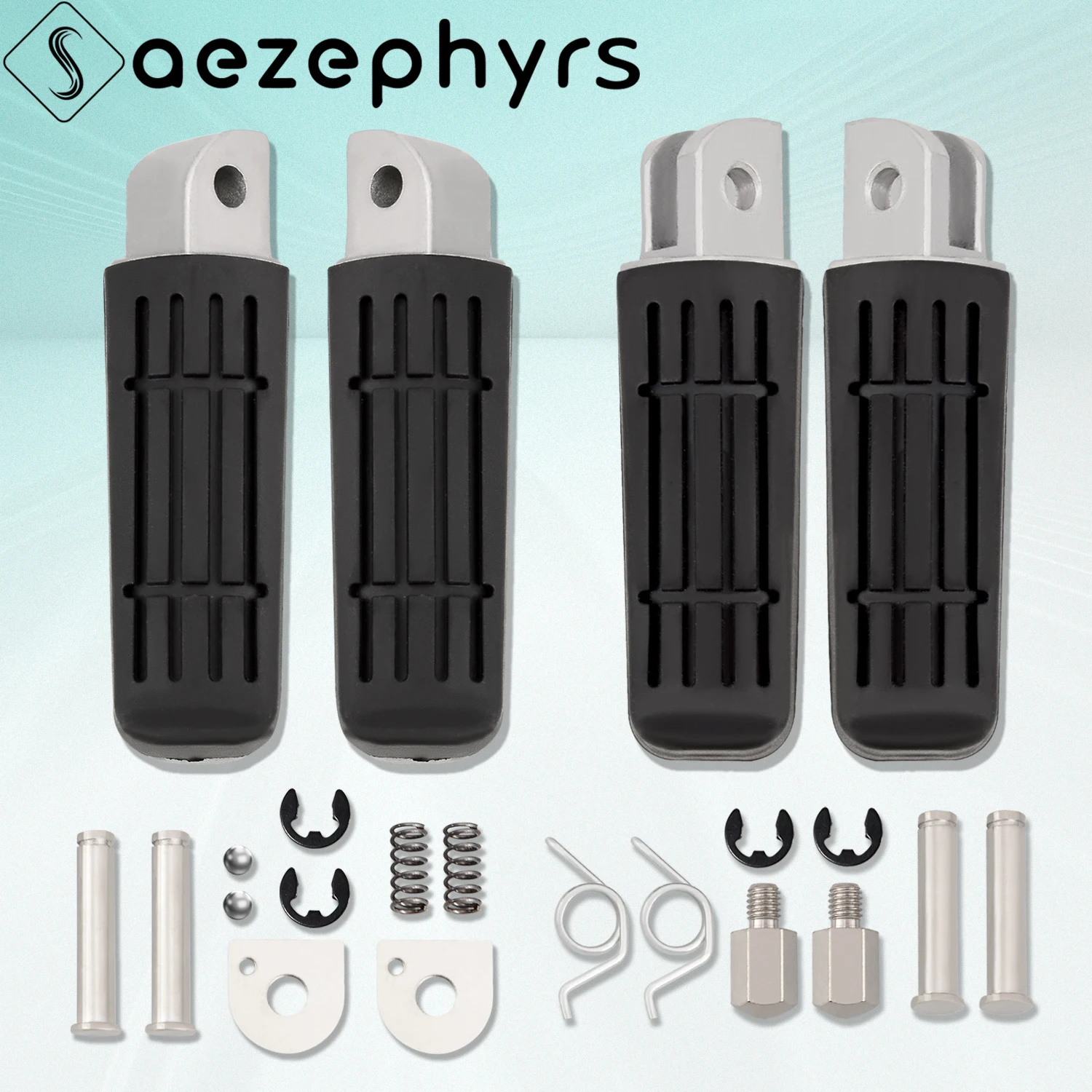 Motorcycle Front Rear Foot pegs Rider Passenger Pedal Pedal For YAMAHA FZ6 S2 FZR XJ YZF600 TDM 900 TDR 125R FZ6R FJR1300 BT1100