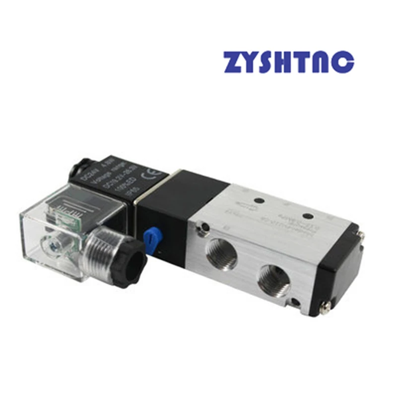 NEW 4v210-08 Pneumatic Electric Solenoid Valve 5 Way 2 Position Control Air Gas Magnetic 4V210-08 DC12V DC24V AC220V AC110V