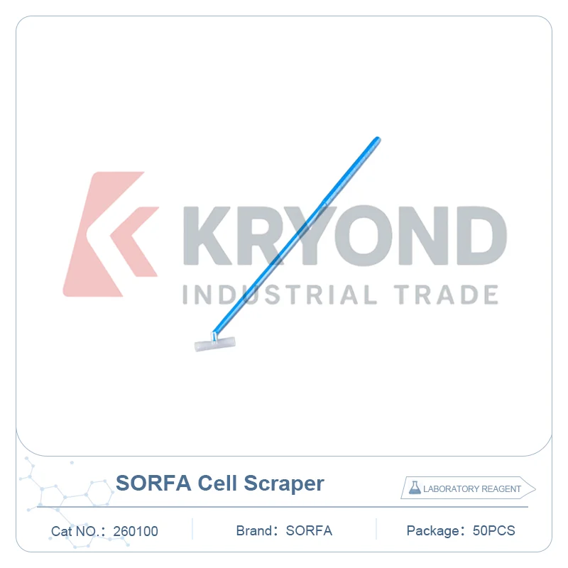 SORFA 260100 Cell Scraper TC Treated Sterile Laboratory Consumable Research Material Independent Packaging Blade 50 Pieces Lab