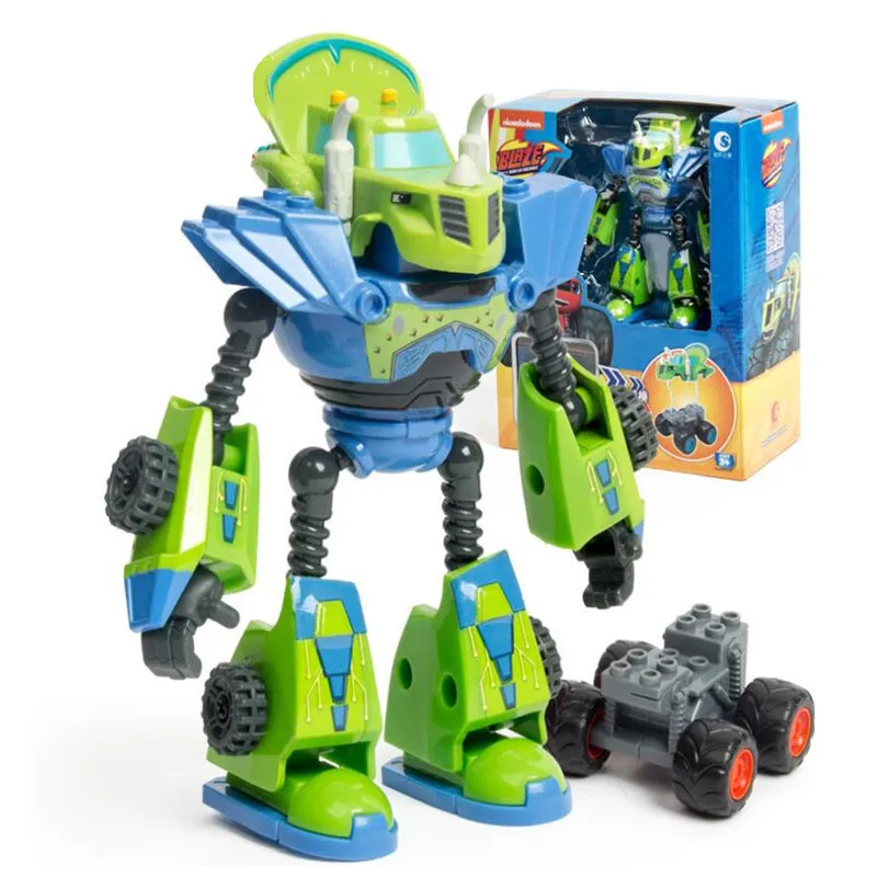 

3 Styles Blaze Monster Machines Anime Plastic/Alloy Deformed Robot Car Model Action Figures Toys Child Birthday Gifts With Box