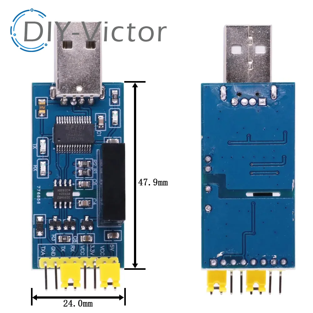 Imagem -06 - Módulo Porta Serial de Isolamento Fotoelétrico Usb 3.3v 5.5v para Ttl Adaptador Isolamento Ft232rl Ftdi Adum3201 Ft232