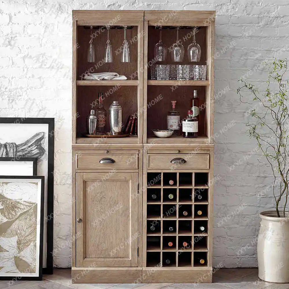 Wine Cabinet Small Apartment Entrance Cabinet Living Room New Chinese Island Decorative Cabinet