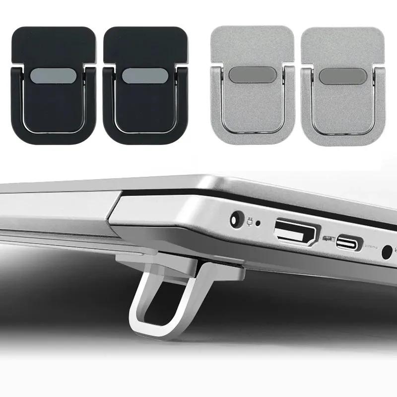Conjunto de 2 Suportes para Laptop, Suporte para Teclado de Computador, Mini Suportes Portáteis para Notebook