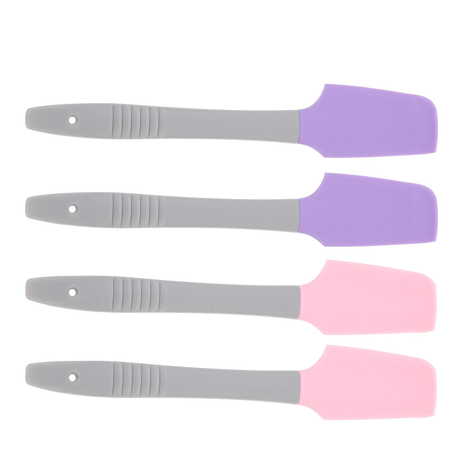 4 Pcs Wax Applicator Pink and Purple Waxing Sticks Cream Reusable Spatula Silica Gel Scrapping Tool Sharing with Family Friends