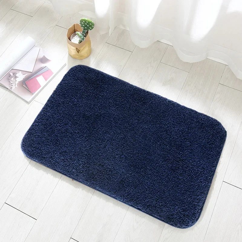

Explosive thickening of the floor mats bathroom waterproof anti-slip into the door mat plush carpet gray22