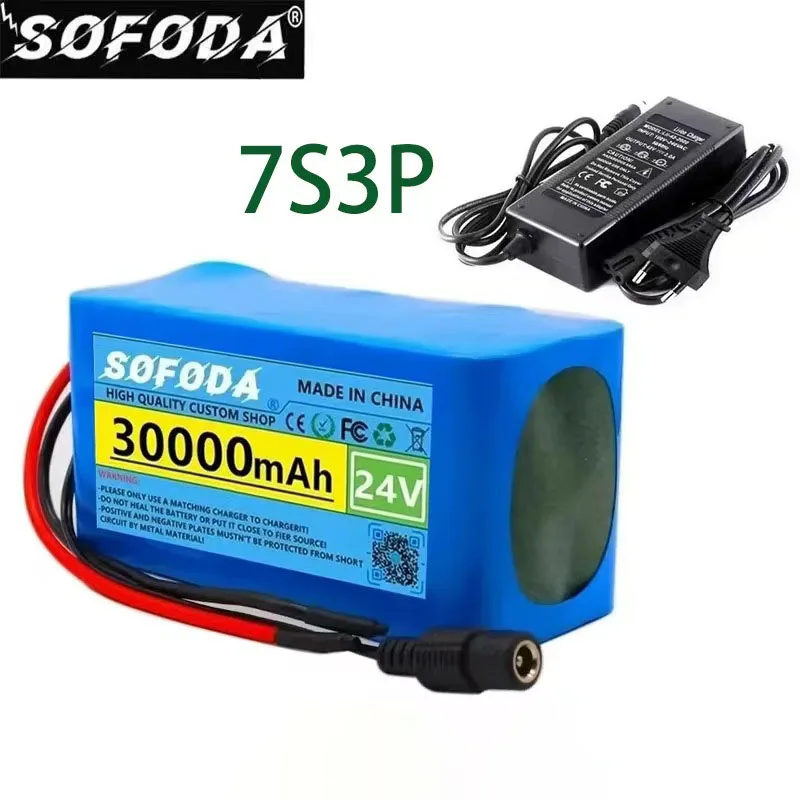 7S3P 24V 18650 Lithium-Ion Battery Pack Large Capacity 50Ah for E-Bike Electric Scooter - Rechargeable 24V Lithium Battery