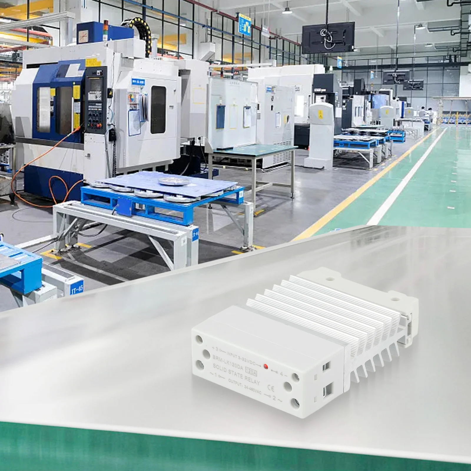 

High Power Solid State Relay 120A DC Control AC Single Phase Small Size LK120DA with Integrated Heat Dissipation