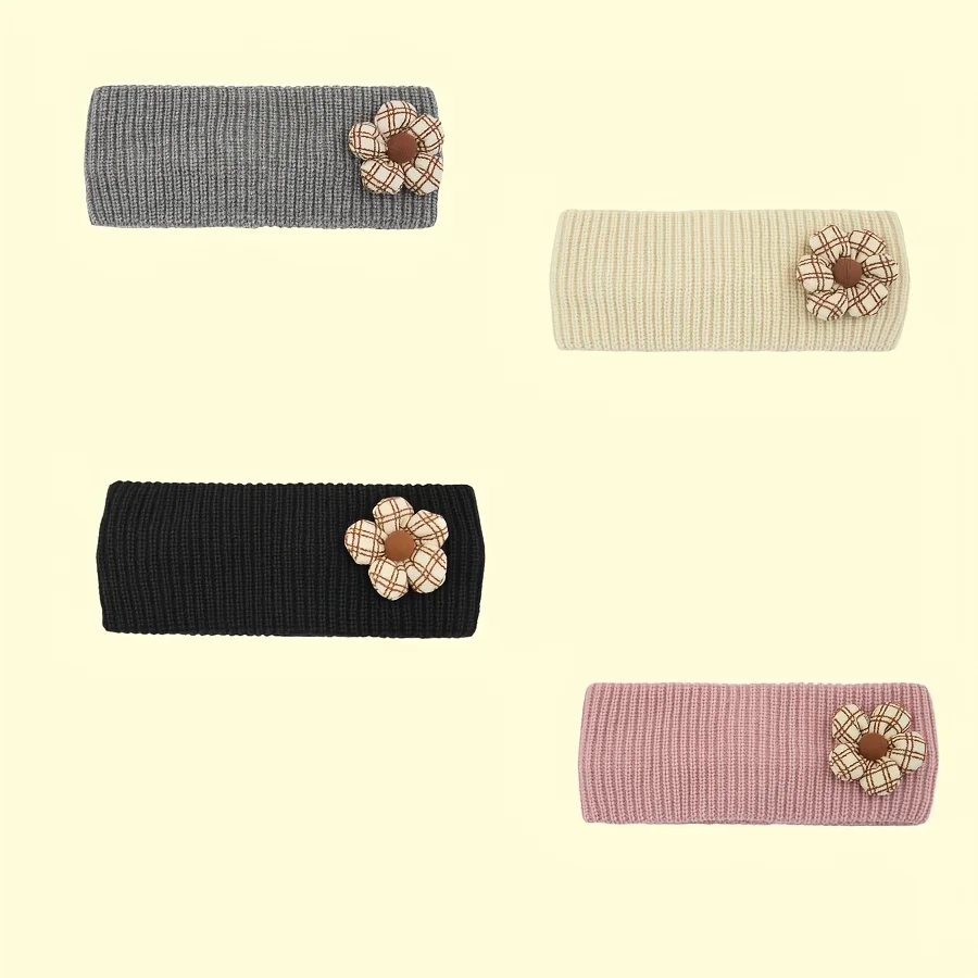 

1PC Cute and Lovely Autumn and Winter Warm Headbands for Women, Vertical Stripes, Sports Headbands, Wool Headwear