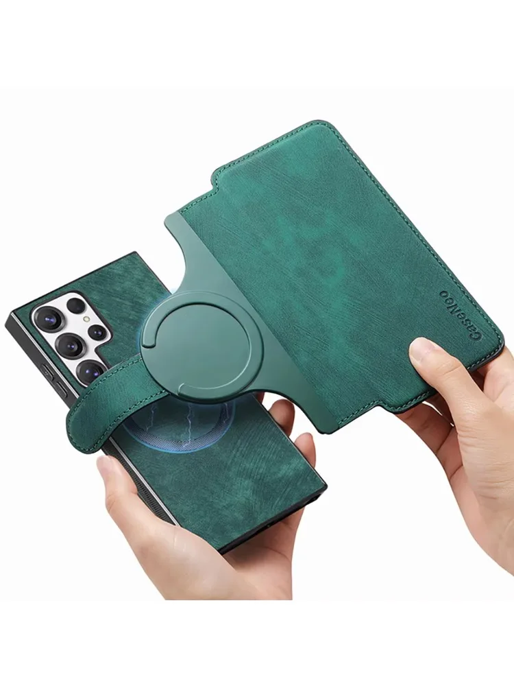 Etui Portfel Skórzane 2w1 Odłączane do Samsung Galaxy S26 S25 S24 S23 Ultra 5G, Pokrowiec do Galaxy S26 FE S25 Edge S24 S22 Plus — zdjęcie produktu 7