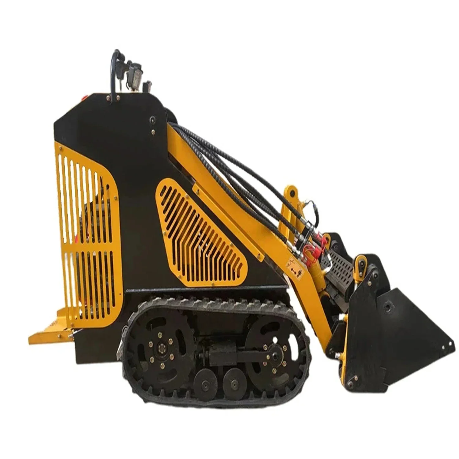 Small Crawler  Stump Grinder Attachment EPA CE Mini Skid Steer Loader