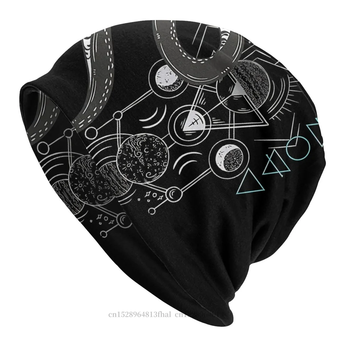 Bonnet Hats Men Women's Skullies Beanies Hat Snake And Sacred Geometry And Wicca Symbols Of The Elements Cap Hip Hop Caps