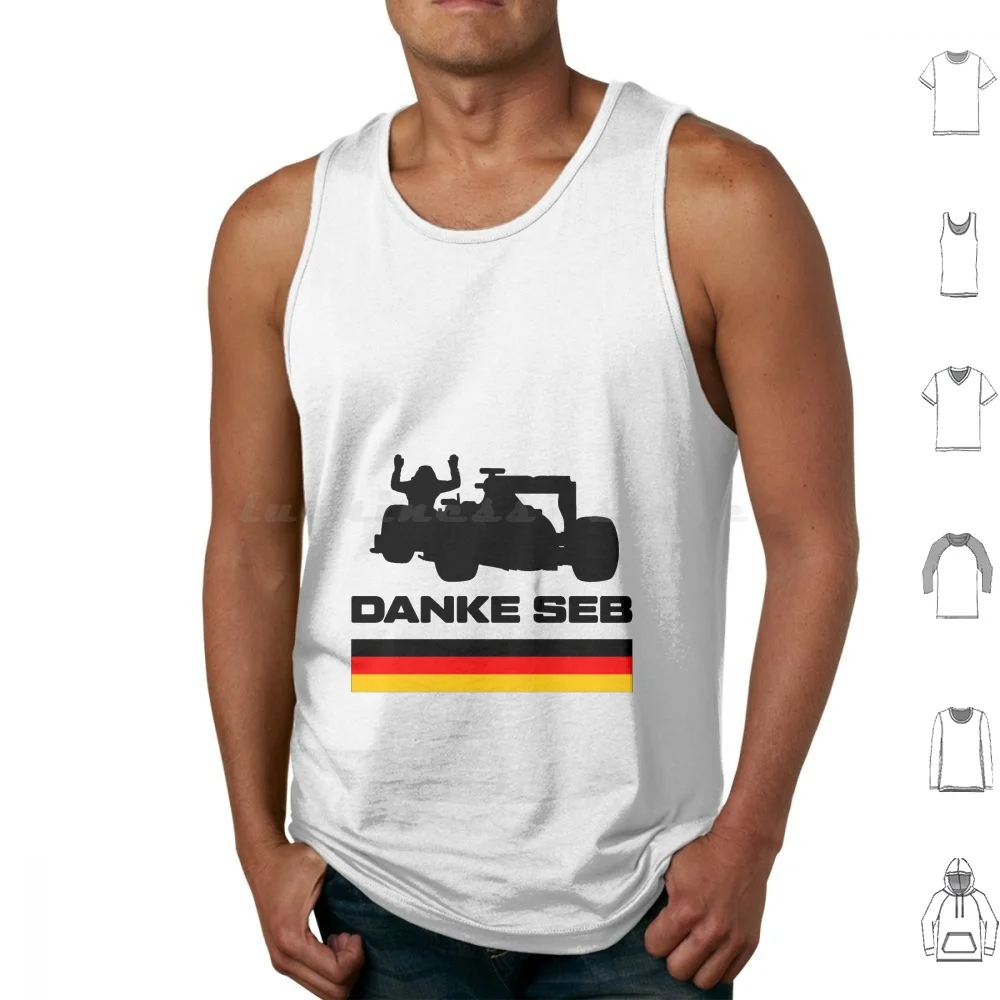 Danke Seb Tank Tops Vest Sleeveless Motorsport Motorsports Sports Sport Car Lover Race Race Week 4 Time World Formula 2022