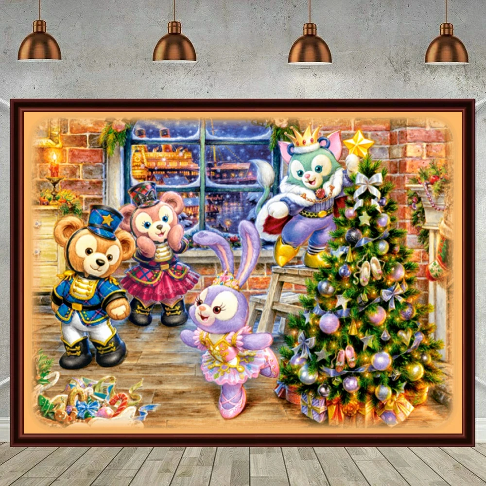 Duffy Friend LinaBell AB Diamond Painting Mosaic Disney Cartoon Embroidery Cross Stitch Picture Handicrafts Home Decor