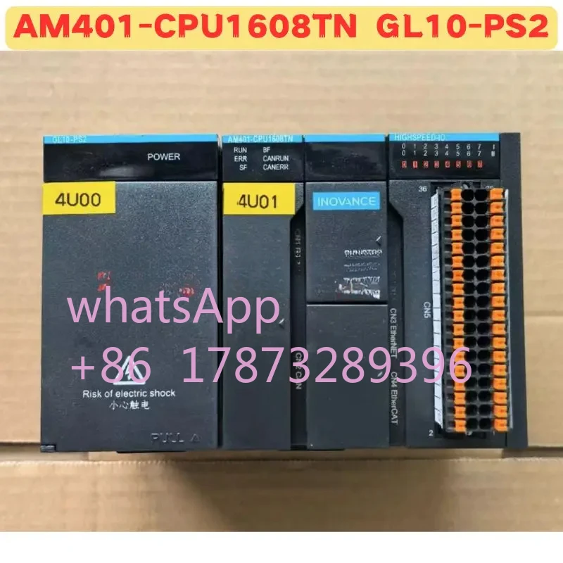 Used Controller AM401-CPU1608TN Power Module GL10-PS2 A Set Normal Function Tested OK