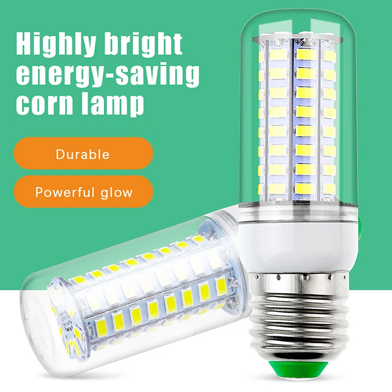 E27 LED Corn Super Bright Light Bulb 72 LED SMD 5730 Light Bulb 220V Fixture Home Chandelier Candle Light Bulb