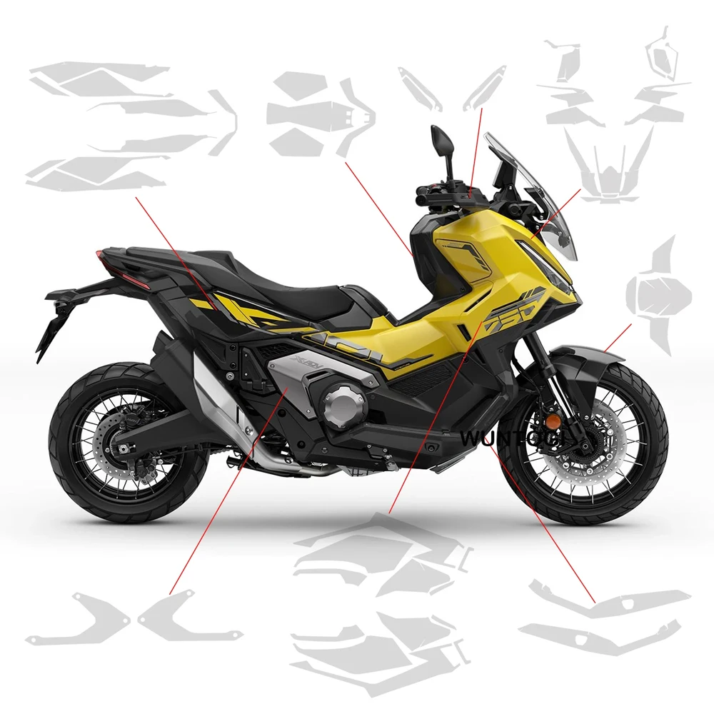 

For Honda XADV750 X-ADV 750 PPF Matte Paint Protective Film Fairing XADV 750 Invisible Car Cover Sticker TPU Protection Kit 2025