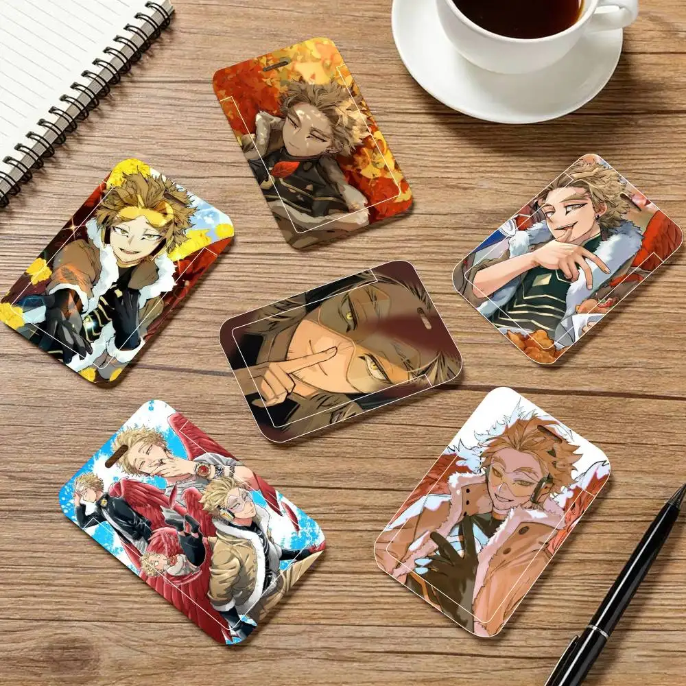 

Anime Hawks ID Card Holder Neck Strap Pendant Door Badge Holder Lanyards Keychain Work Credential Case Gift
