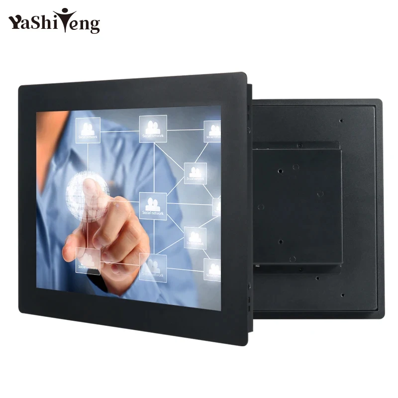 

10.1'' Full View Mini Monitors Non Touch Screen Industrial LCD Monitor Metal Shell Embedded Industrial Display Panel Monitor