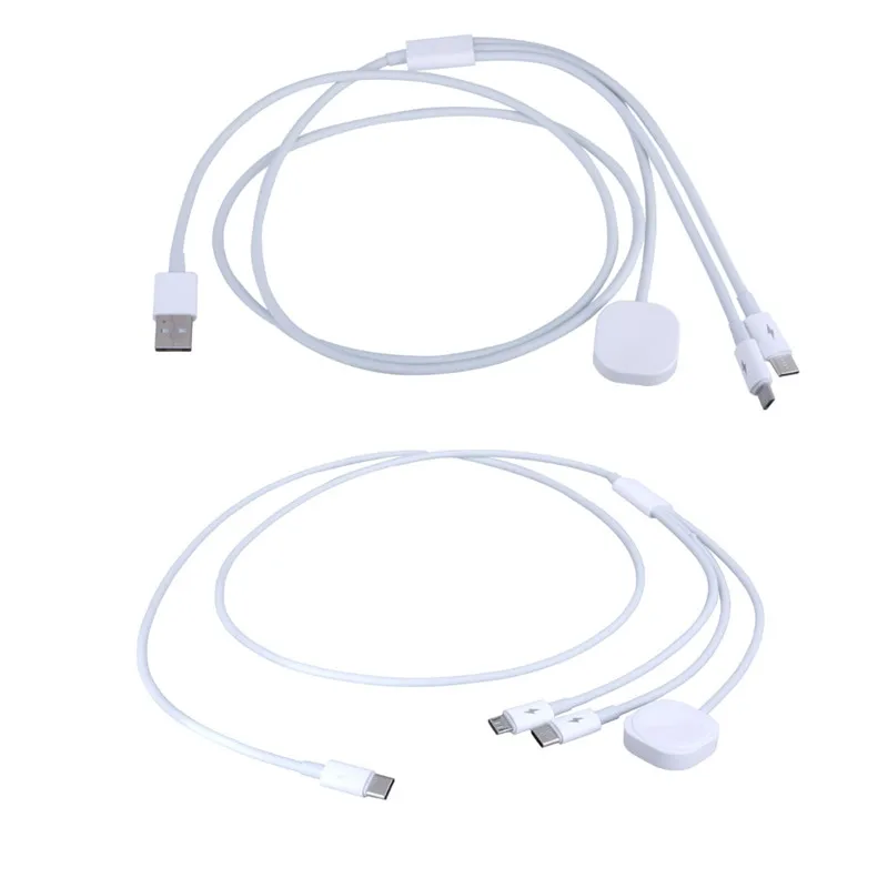 

3 в 1, зарядный кабель Micro USB Type-C для умных часов