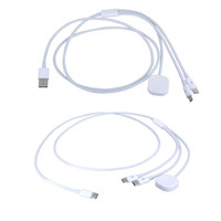 3 In 1 Type C Micro USB Charging Cable Smart Watch wireless Charger Stand For Samsung Xiaomi Phone Watch Fast Charging Dock