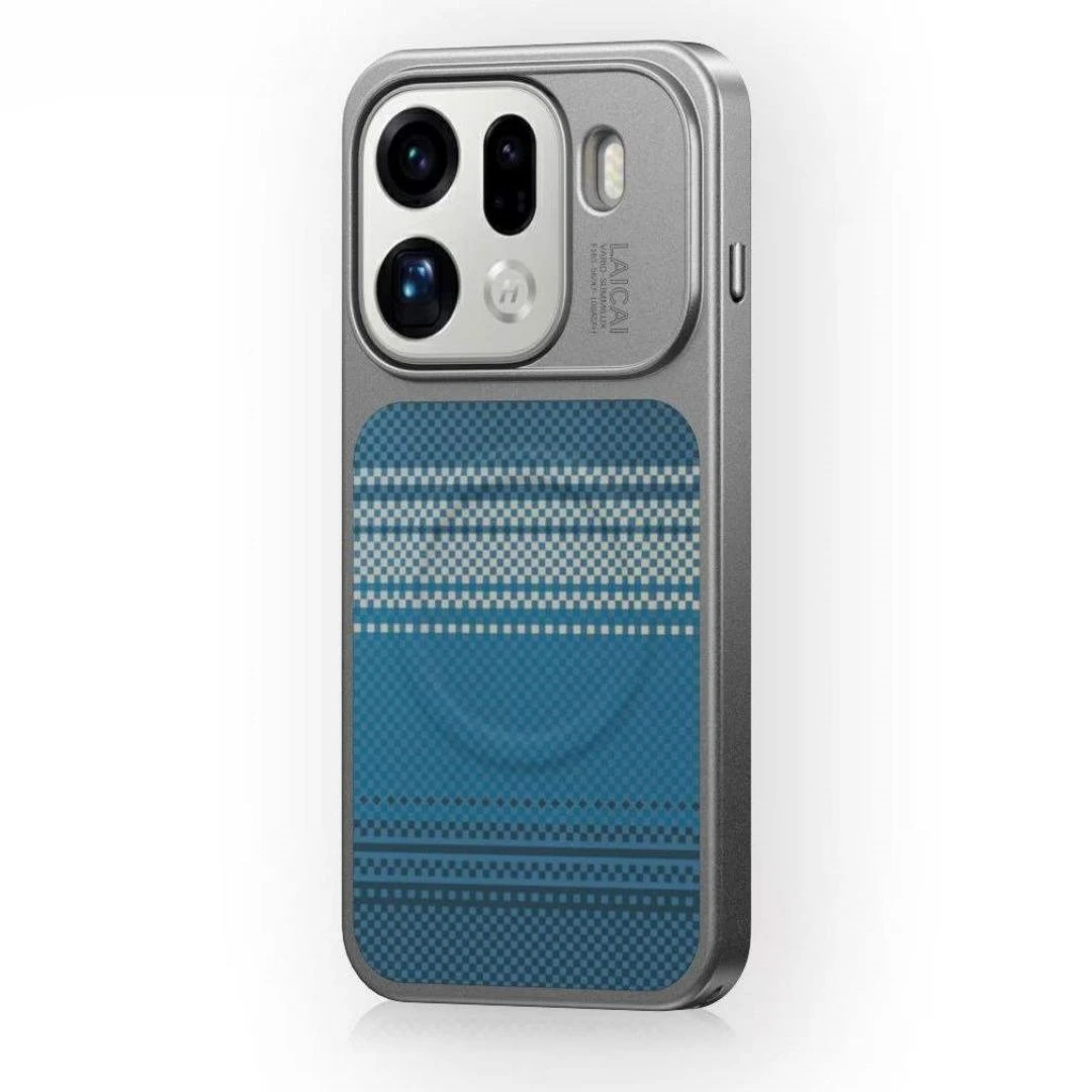 حافظة لهاتف OPPO Find X9 Pro غطاء جلد من ألياف الكربون البلوري المغناطيسي لهاتف oppo Find x 9 ممتص للصدمات Funda