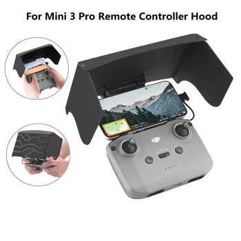 Uzaktan kumanda güneş Hood DJI Mavic 3/Mini 2/hava 2/hava 2S/Mini 3 Pro RC-N1 güneş gölge telefonu monitörü katlanır güneş telefon tutucu