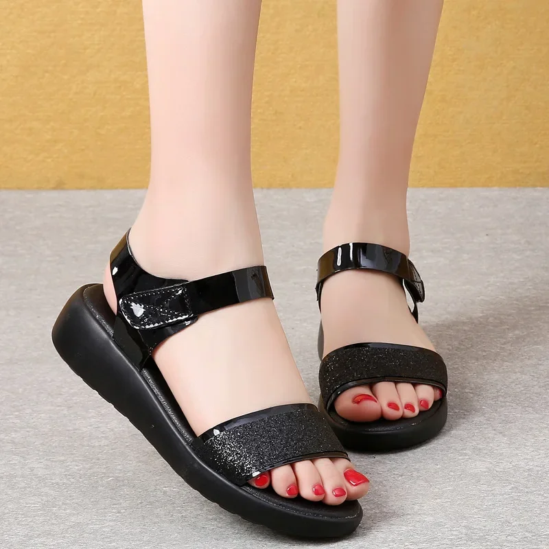 Sexy Open-toed Women Sport Sandals Wedge Hollow Out Women Sandals Outdoor Cool Platform Shoes Women Beach Summer Shoes 2020 New