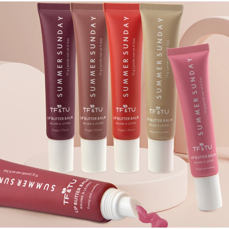 ใหม่ 6 สี Polypeptide Lip Color Butter Liquid Lip น้ําผึ้ง Lip Enrichment ความชุ่มชื้นยาวนานสําหรับ Lip Treatment ผลิตภัณฑ์