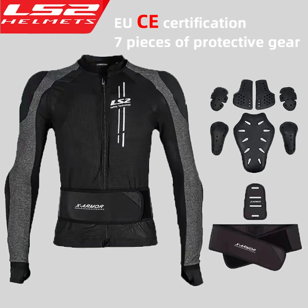 LS2 giacca da Moto Moto Racing Riding abbigliamento armatura estate traspirante uomo donna Motocross Soft Armor abbigliamento CE protettivo