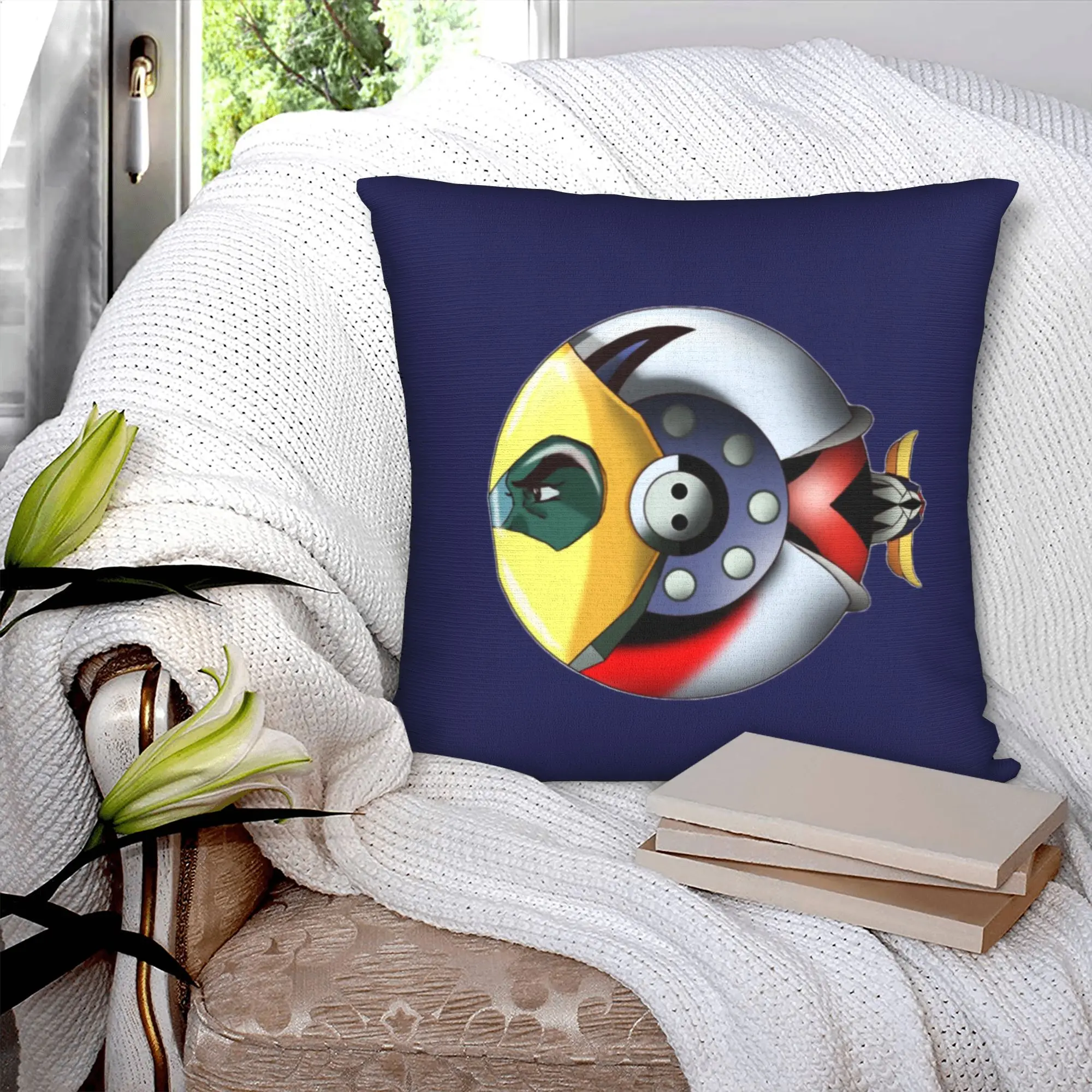 UFO Robot Goldrake Cushion Cover 40x40cm Grendizer Anime Manga Mazinger Z Soft Nordic Throw Pillow Case Decor Home