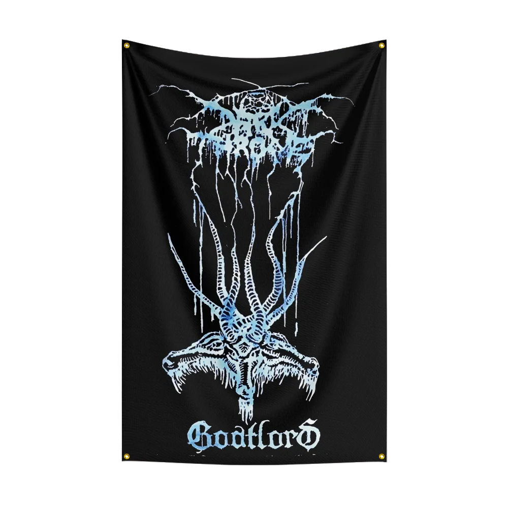 3x5 Ft D-Darkthrones Zware Rock Band Vlag Polyester Digitale Afdrukken Banner voor Slaapkamer Muur Kunst Out deur Tapijt Decoratie