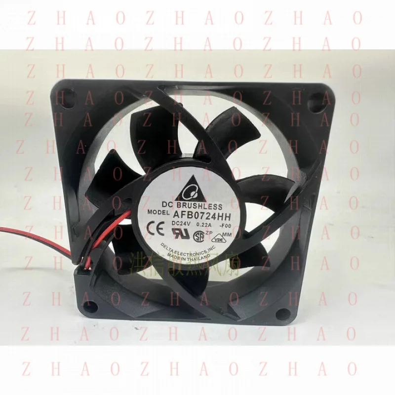 

L+ 1PCS for Delta AFB0724HH DC24V 0.22A 2-wire cooling fan 70*25MM