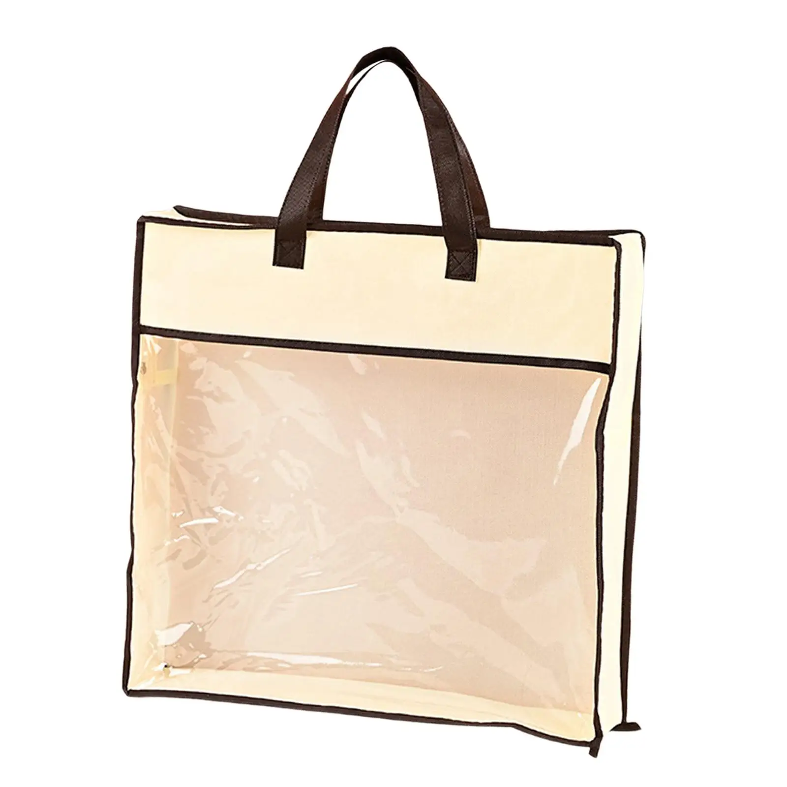 Handbag Dust Bag Purse Protector Clear Non Woven Fabric and PVC Coating Sturdy Practical Versatile for Robes Pillowcase