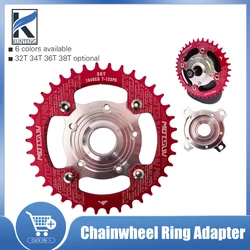 Electric Bicycle Tongsheng BaFang Chainwheel 104BCD Disc Holder 32T 34T 36T 38T Chain Ring Suitable For Ebike Accessories