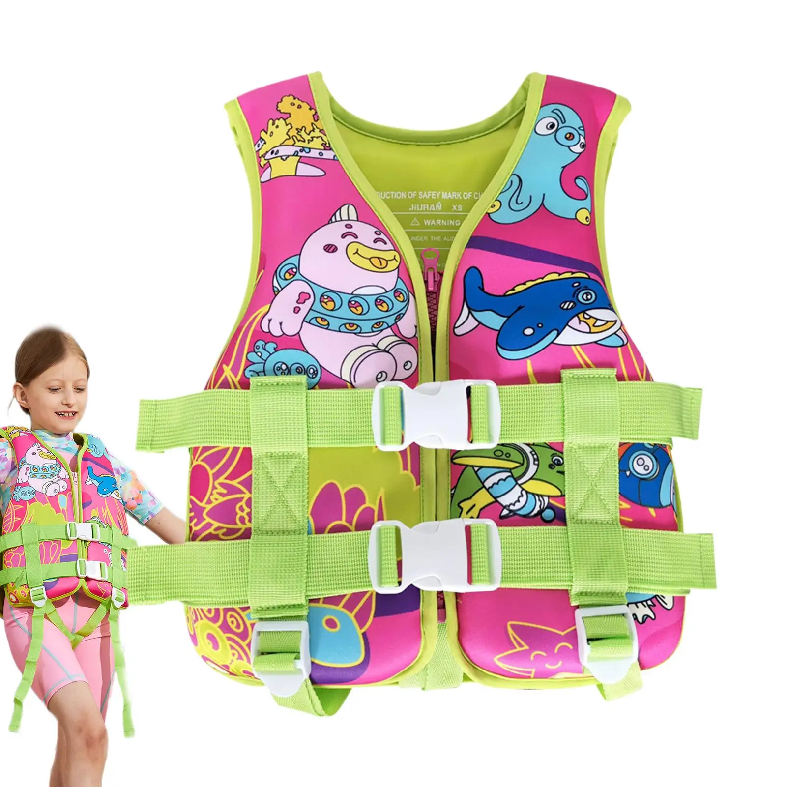 

Swim Vest For Kids Pool Beach Baby Safety Float Vest Lightweight Adjustable Kids Water Play Toys Safety Support For Home Gym